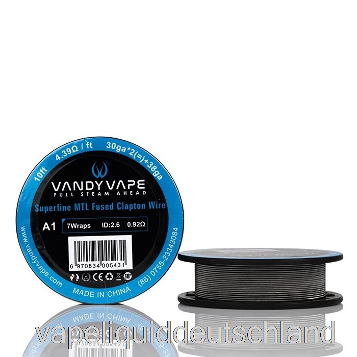 Vandy Vape Superfine MTL-Drahtspulen – 10 Fuß 2,37 Ohm SS Fused Clapton Wire Vape Deutschland